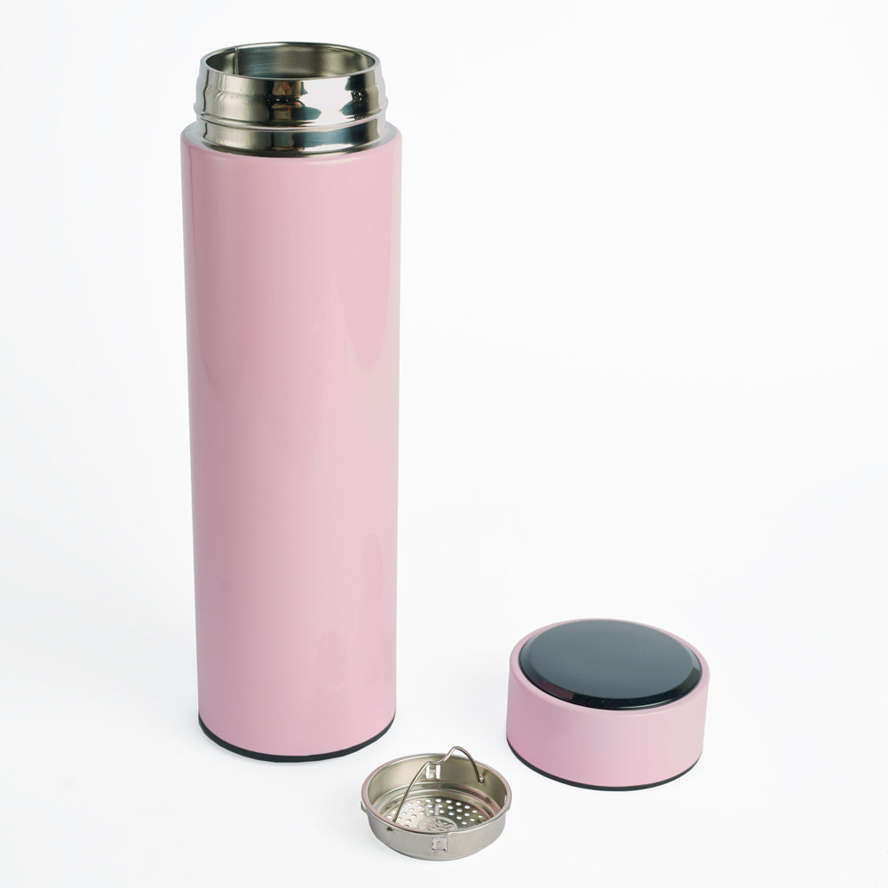 Botella térmica inteligente. Para regalos empresariales se puede personalizar con un logo utilizando Impresión dtf, uv o grabado láser.