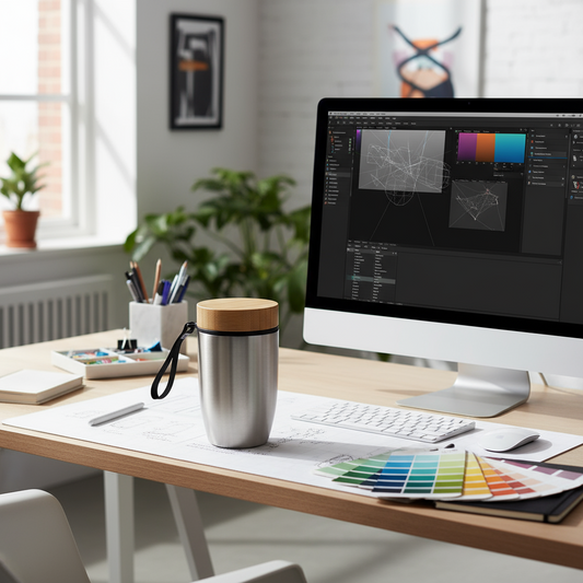 Vaso térmico Eco- Acero tapa Bambú