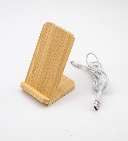 Portacelular Cargador inalámbrico- Bambú
