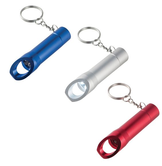Llavero destapador con linterna