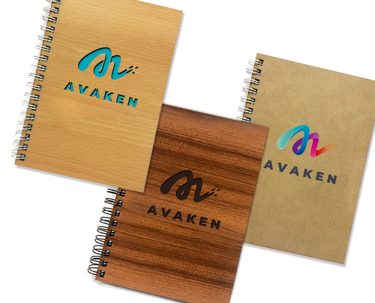 Cuadernos personalizados. Contratapa de cartón ecológico