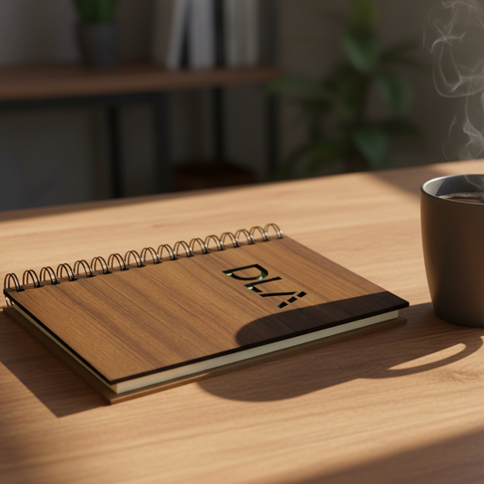 Cuaderno personalizado. Contratapa de cartón ecológico