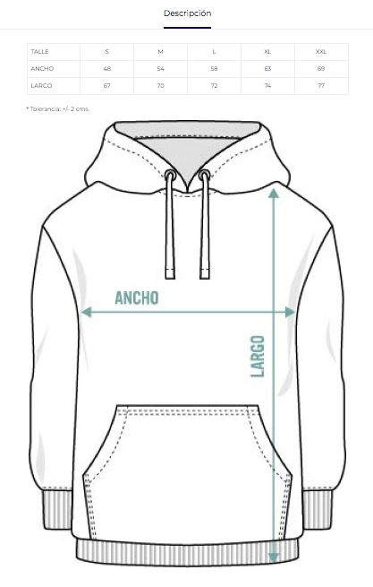 Canguro con cierre personalizado
