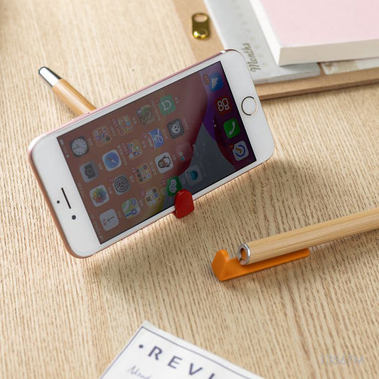 Lapiceras con soporte para celulares. Para regalos empresariales se puede personalizar con un logo