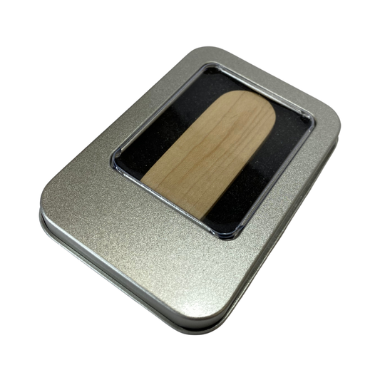 Pendrive bambú giratorio con personalizado