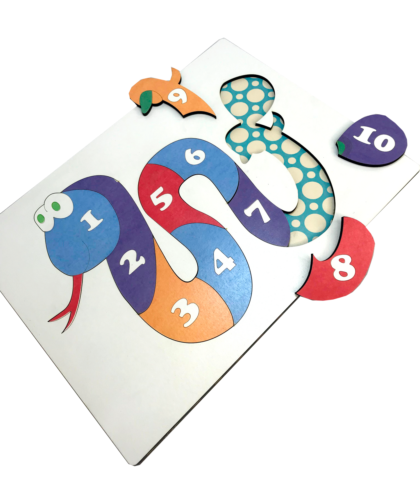 Juego Didactico- Serpiente números con logo personalizado