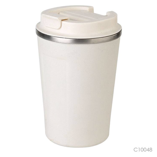 Vaso térmico con tapa. Para regalos para empresas se puede personalizar con un logo utilizando grabado láser