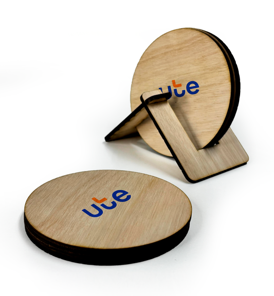 Juego de Posavasos en Madera Enchapada