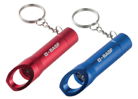 Llavero flux de diferentes colores. Logo personalizado grabado. Regalo empresarial.