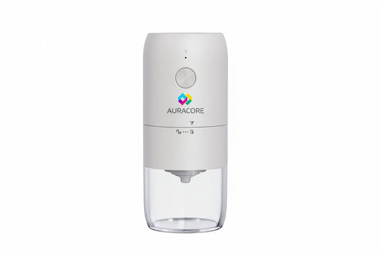 Molinillo Café eléctrico. Logo personalizado, regalo empresarial.