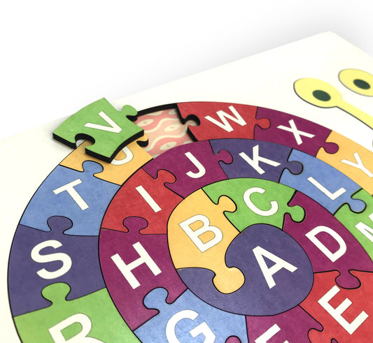 Juego Didactico- Caracol abecedario con logo personalizado