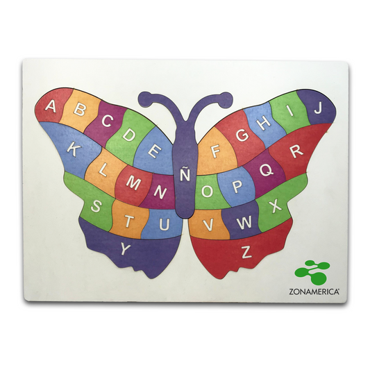 Juego Didactico- Mariposa abecedario con logo personalizado