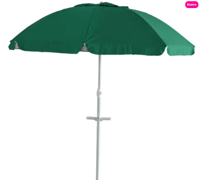 Sombrilla Nébula de color verde. Logo personalizado, regalo empresarial.