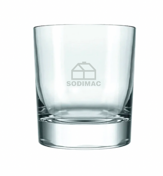 Vaso de whisky. Logo personalizado grabado, regalo empresarial.