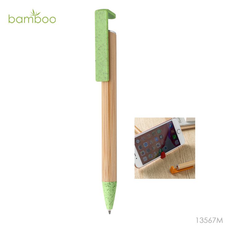 Lapicera Eco-Bio Bambú portacelular