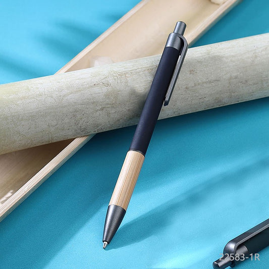 Lapicera metal y bambú