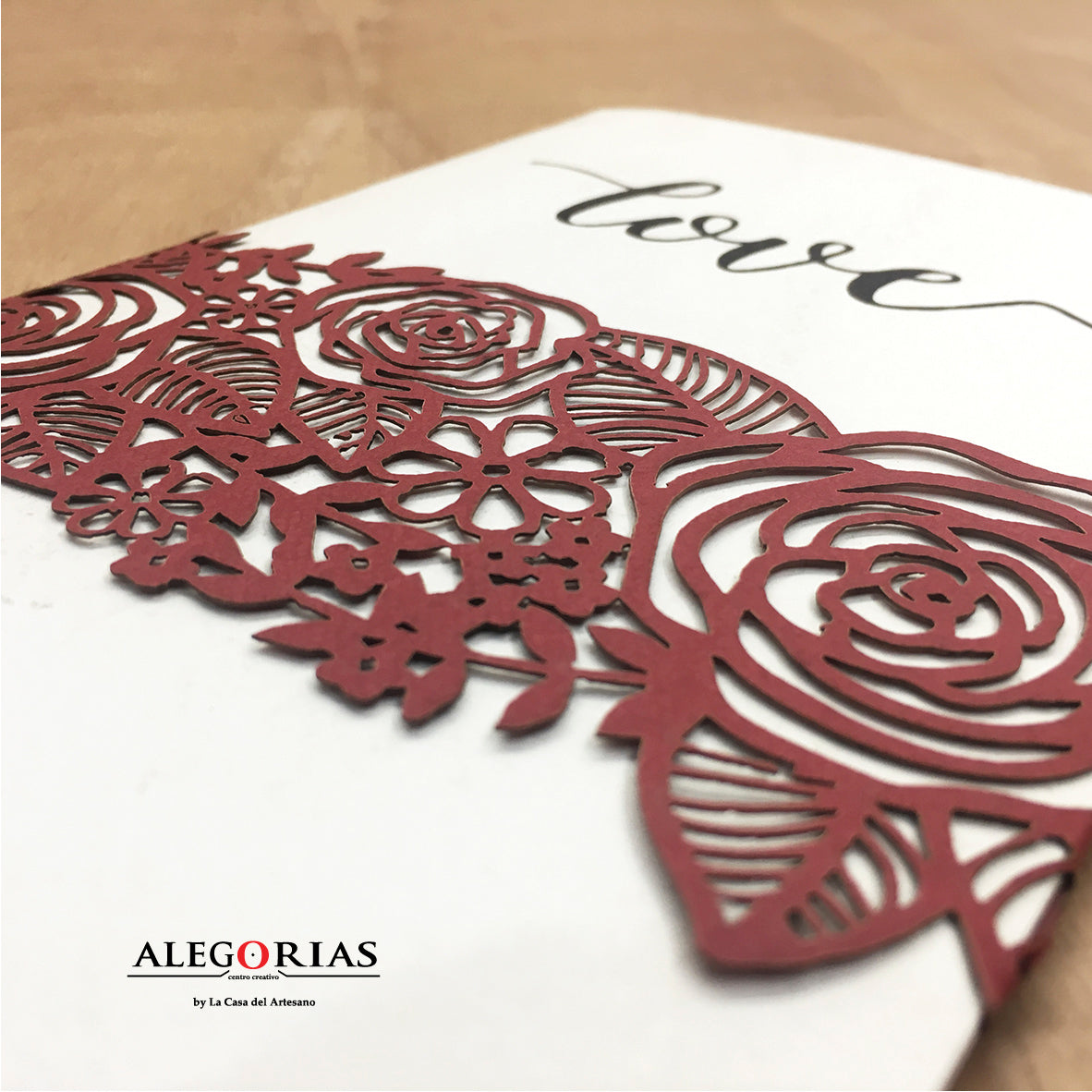 Tarjeta de Invitación - Estilo Díptico con cinta
