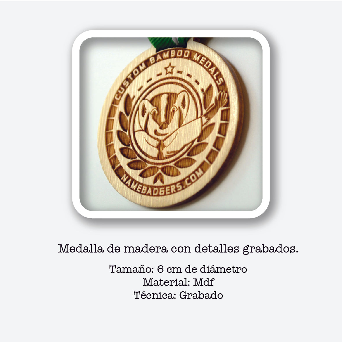 Medallas en mdf