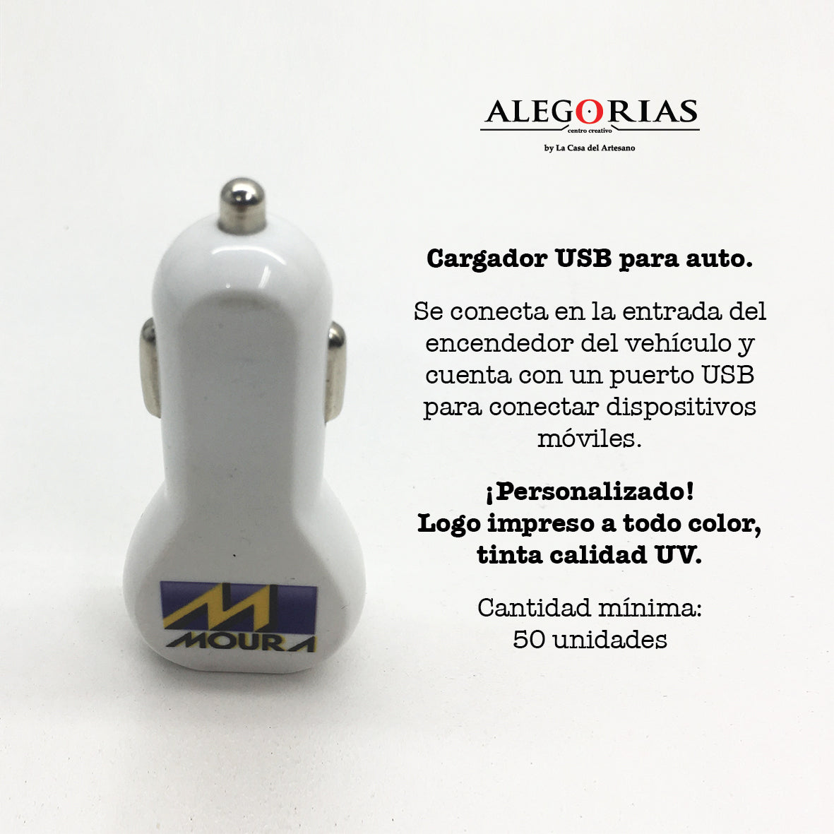 Cargador USB para auto