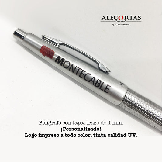 Lapicera color metálico