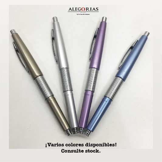 Lapicera color metálico