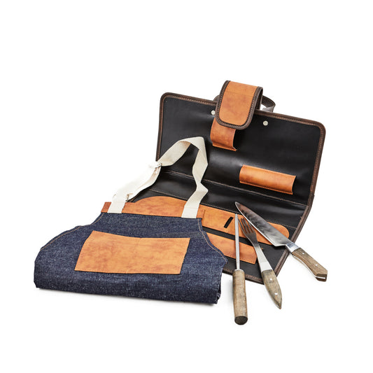 Set Parrilla Premium con Delantal Gourmet