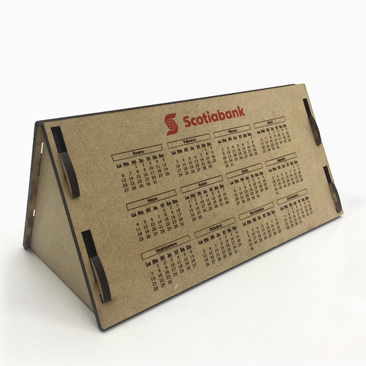 Calendario mdf con logo a color