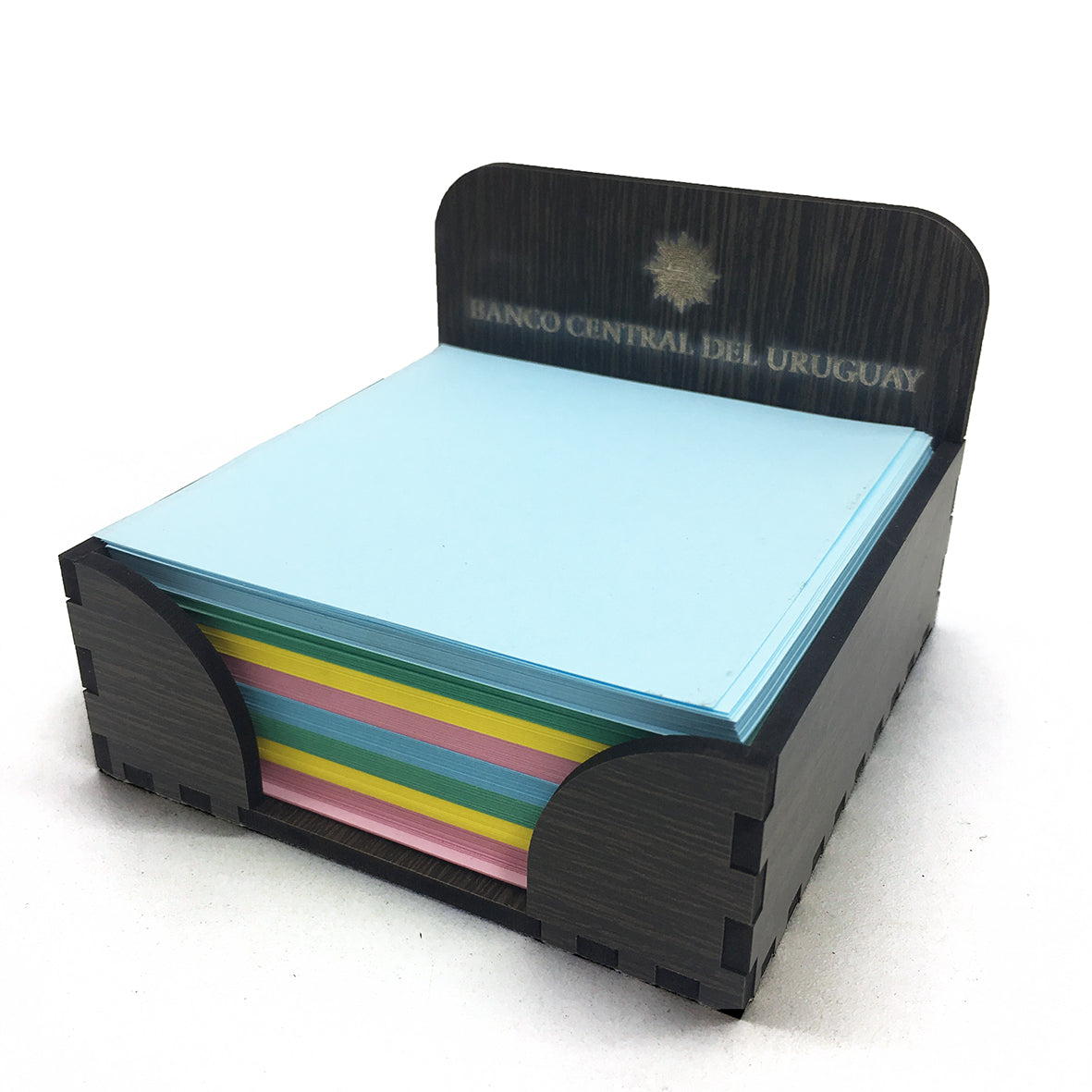 Caja con block de notas