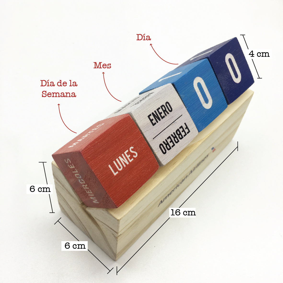 Calendario Perpetuo - Madera Impresa