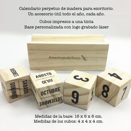 Calendario Perpetuo - Madera Grabada