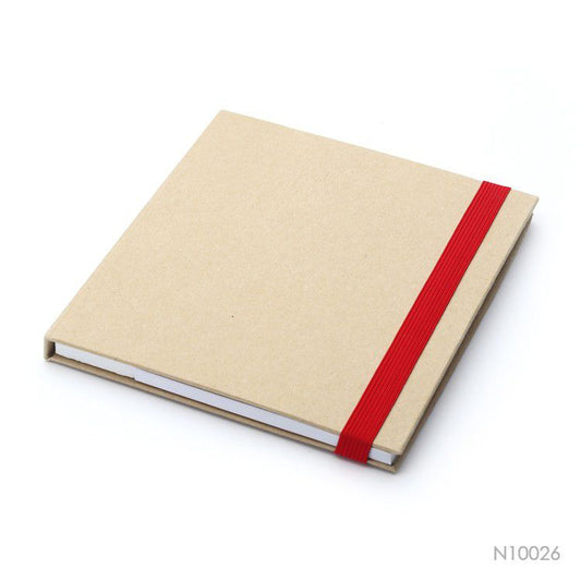 Libreta de notas con accesorios