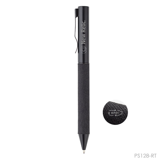 Lapicera metálica con estuche en tela R-Pet