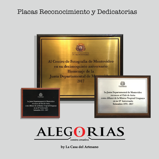 Placas de reconocimiento
