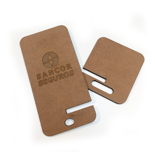 Soporte para celular de mdf desarmado