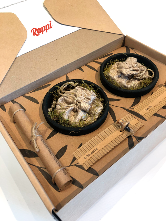 Kits Bio Con Logo: Semillas, Macetas Con Pizarra, Tiza