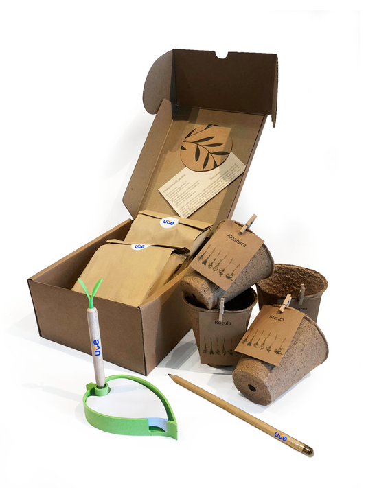 Kit bio ecológico biodegradable. Logo personalizado impreso uv. Regalo empresarial.