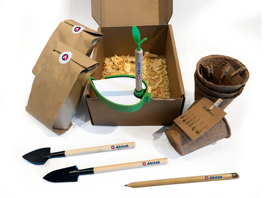 Kits Bio Con Logo: Semillas, Macetas, Porta Notas, Palas