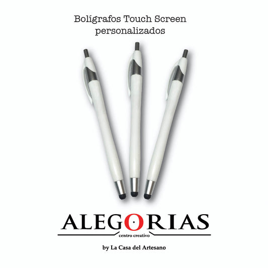 Lapicera personalizada de plástico. Con logo personalizado a color. Regalo personalizado.
