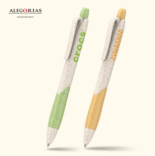 Lapicera Sira, ecológica con logo impreso full color personalizado.
Regalo personalizado.