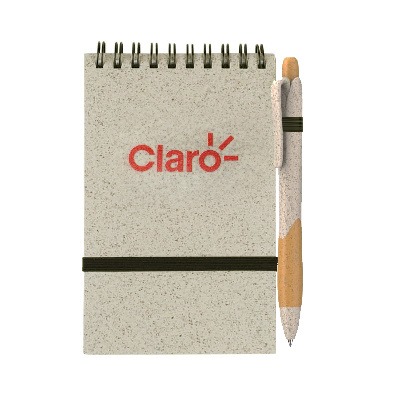 Libreta Eco-Bio con Trigo con Lapicera