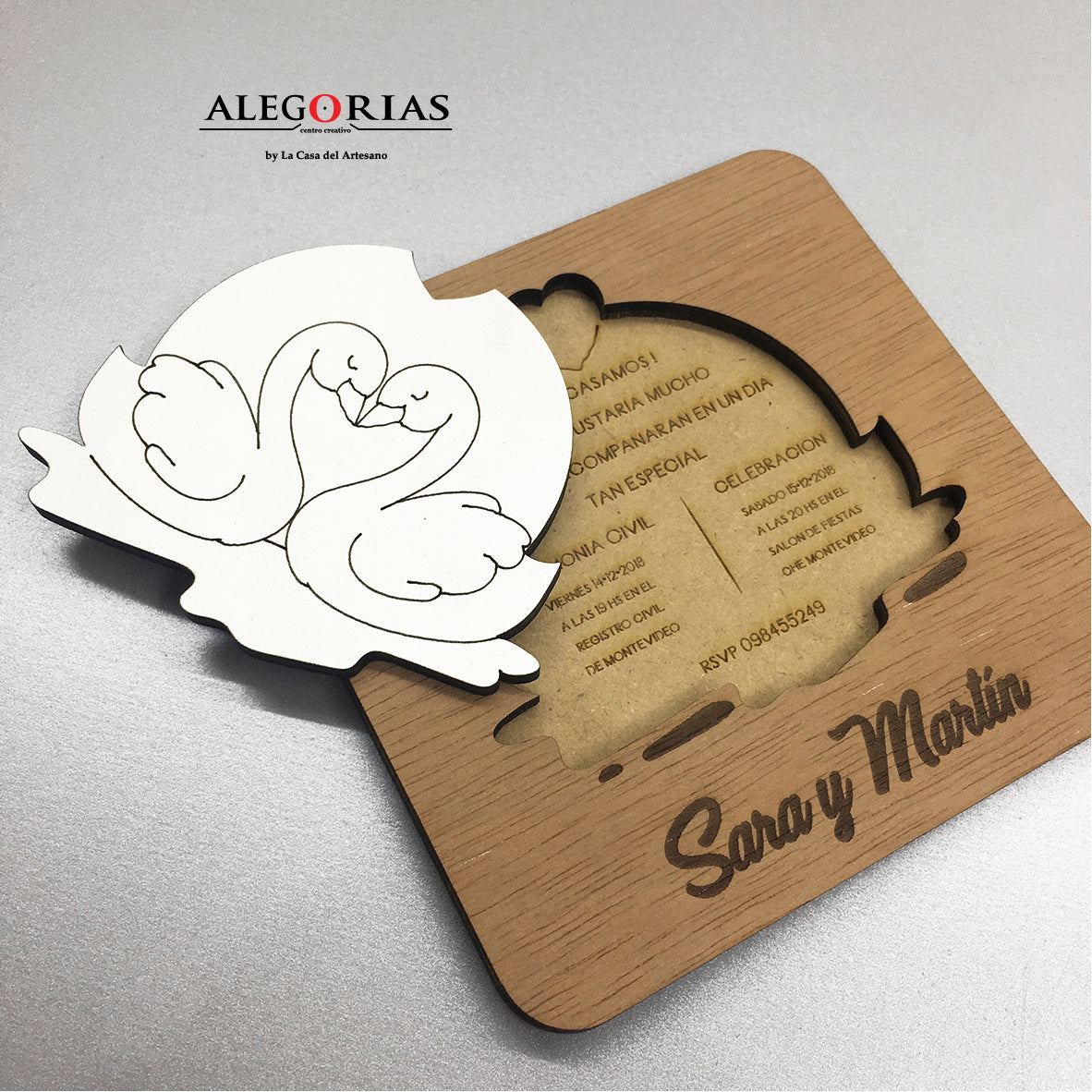 Tarjeta de Invitación - Diseño con tapita dibujada