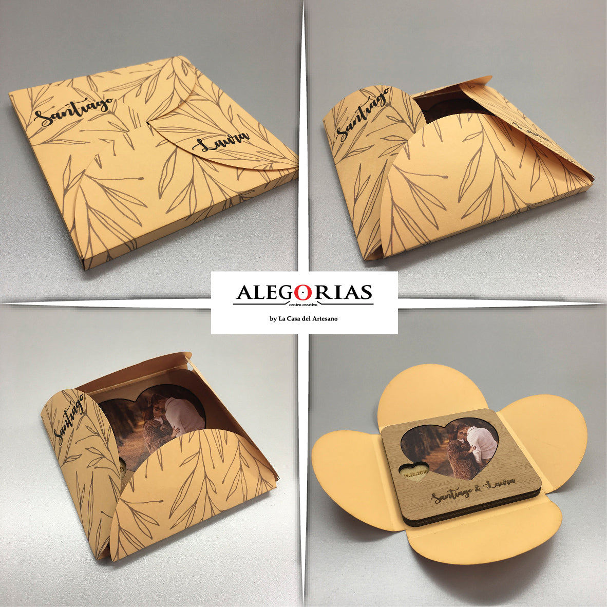 Tarjeta de Invitación - Diseño con tapita impresa