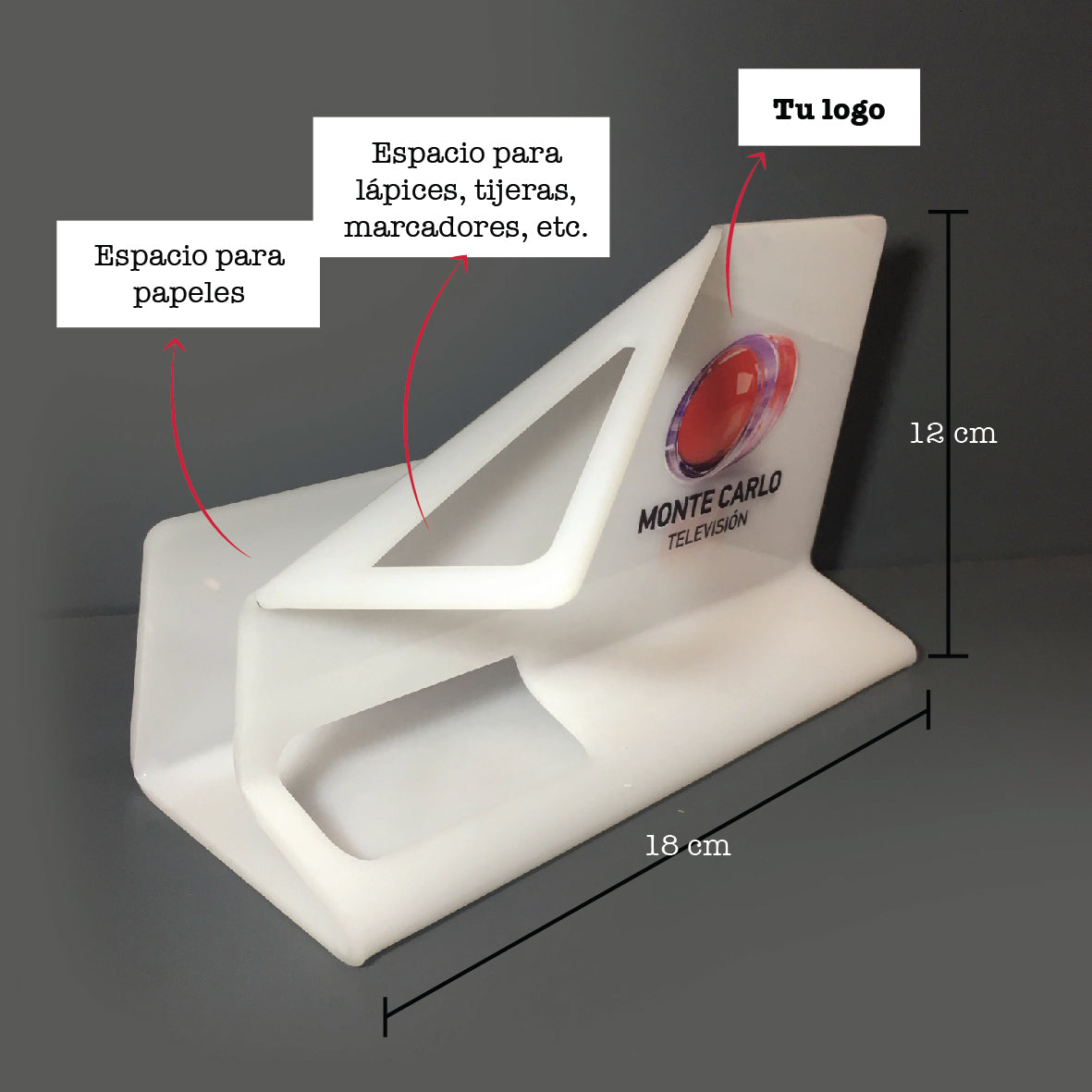 Organizador para Escritorio en Acrílico