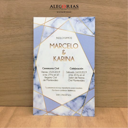 Tarjeta de Invitación - Tarjeta 300gr
