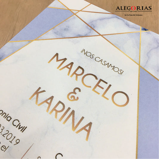 Tarjeta de Invitación - Tarjeta 300gr