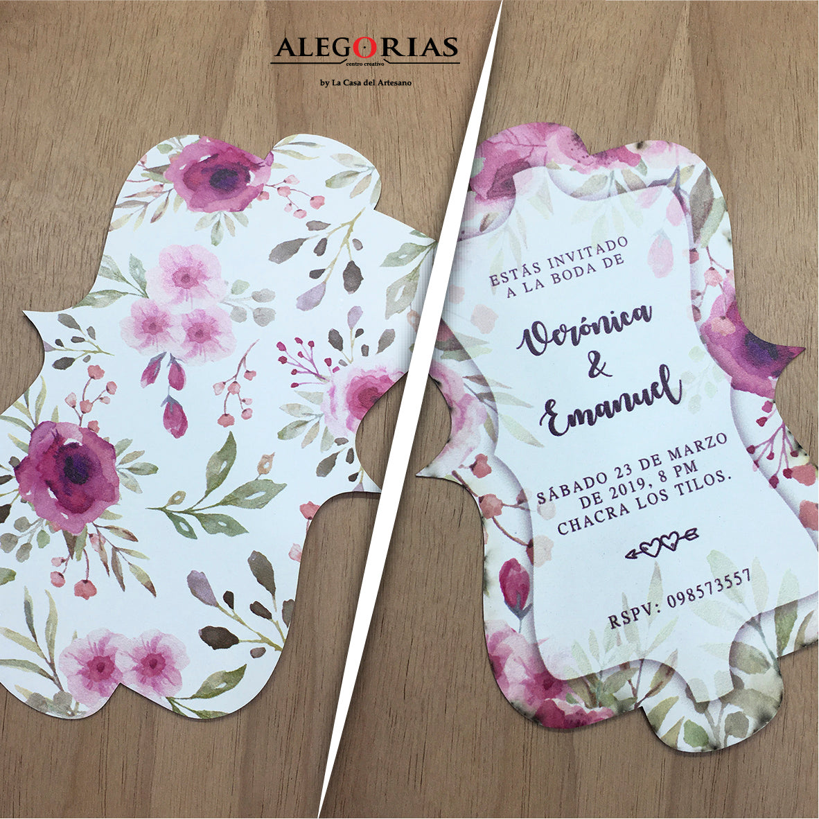 Tarjeta de Invitación - Diseño full color