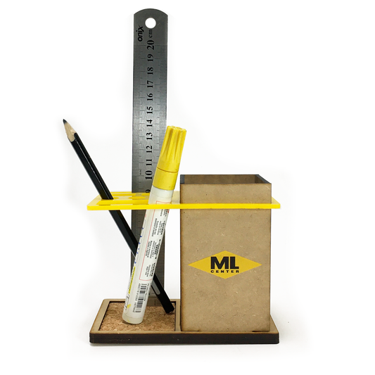 Porta Lápices madera y acrílico