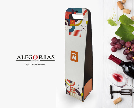 Caja para vino con impresión