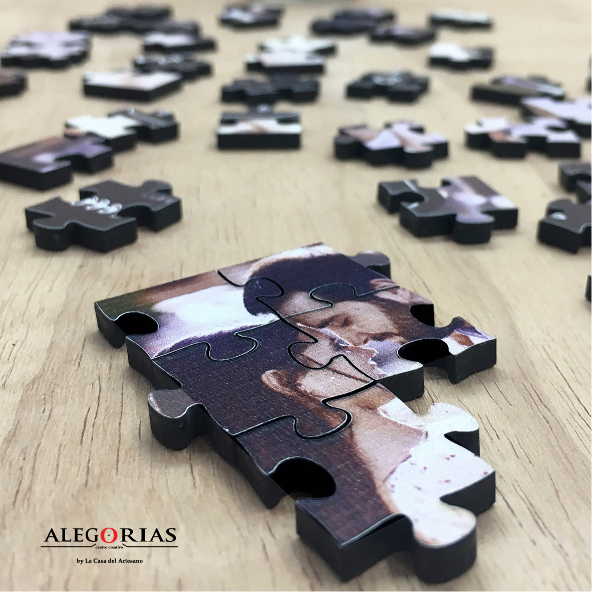 Tarjeta de Invitación - Puzzle en frasco