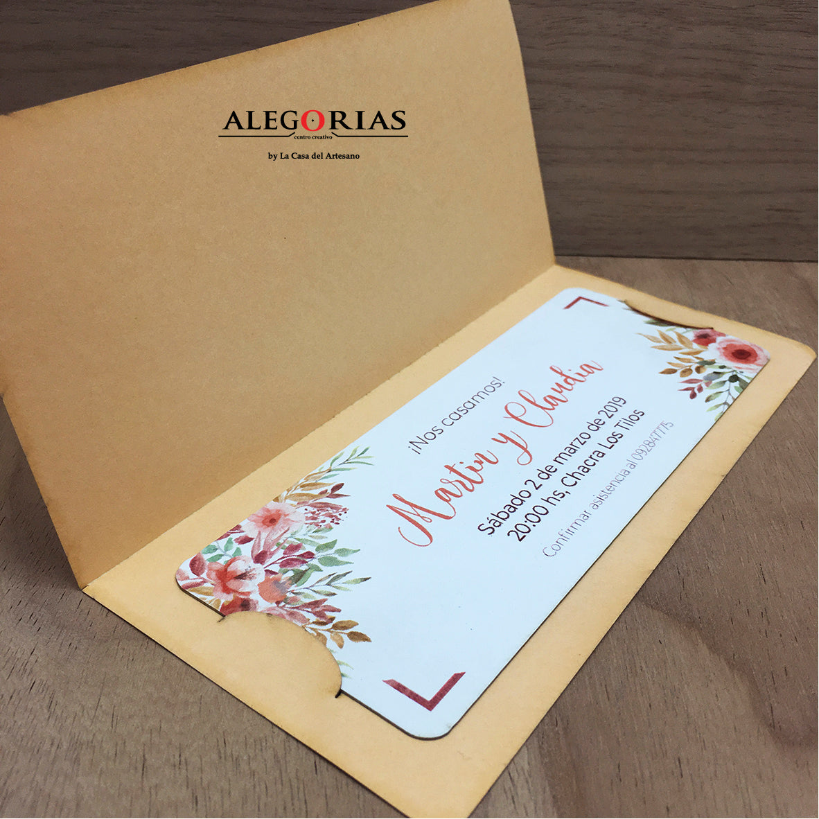 Tarjeta de Invitación - Diseño en doble faz